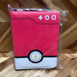 Pokemon Card Binder 400 Card 50 Page 4-Pocket NEW Album Red White Pokedex Design - Image 7