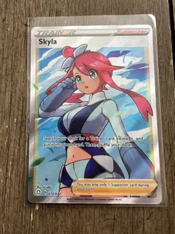 Pokemon Card TCG - Skyla 072/072 Ultra Rare Full Art Trainer Shining Fates VG - Image 12