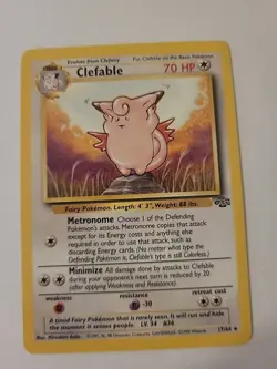 Clefable 17/64 Jungle Regular Pokemon Card - LP/NM - Image 11