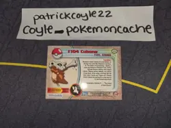 Cubone #104 Holo Pokemon Topps Series 2 Card NM - Image 5