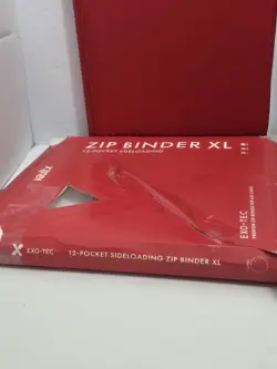 Vault X 12-Pocket Exo-Tec® Zip Binder XL Fire Red 624 Cards READ - Image 13