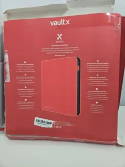 Vault X 12-Pocket Exo-Tec® Zip Binder XL Fire Red 624 Cards READ - Image 15