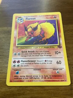 Vintage Flareon - 19/64 - Star Rare Pokémon Card - 1999 Jungle Set - Near Mint - Image 16