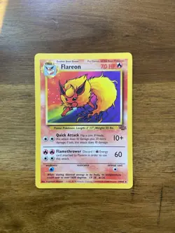 Vintage Flareon - 19/64 - Star Rare Pokémon Card - 1999 Jungle Set - Near Mint - Image 2