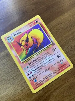 Vintage Flareon - 19/64 - Star Rare Pokémon Card - 1999 Jungle Set - Near Mint - Image 3