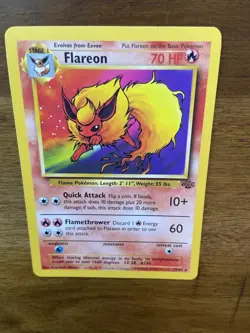 Vintage Flareon - 19/64 - Star Rare Pokémon Card - 1999 Jungle Set - Near Mint - Image 7