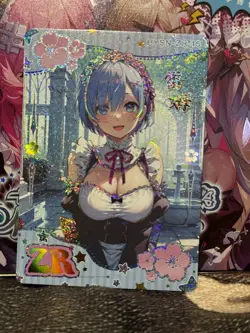 GODDESS STORY FLOWER GIRL ZR-15 REM Re:ZERO ANIME WAIFU CARD - Image 1