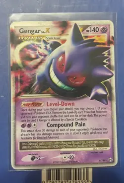 Super Rare PokÃ©mon Gengar TCG LV.X Arceus Holo Card 97/99 Rare Holo LV.X - Image 1