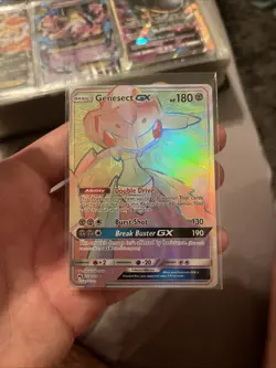 Genesect GX - 224/214 - Pokemon Lost Thunder Sun & Moon Secret Rare Card NM - Image 1