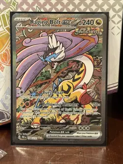PokÃ©mon TCG Raging Bolt EX 166/131 Prismatic Evolutions Card - Image 1