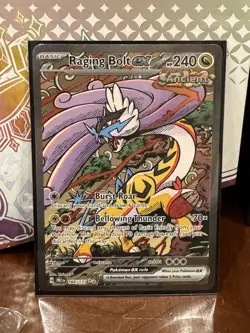 PokÃ©mon TCG Raging Bolt EX 166/131 Prismatic Evolutions Card - Image 2