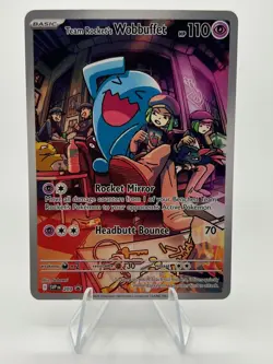Team Rocketâ€™s Wobbuffet SV: 203 Destined Rivals Black Star ETB Promo Pokemon - Image 1