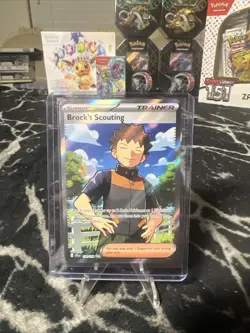 PokÃ©mon TCG Journey Together Brock's Scouting Full Art Holo Trainer Card 179/159 - Image 1