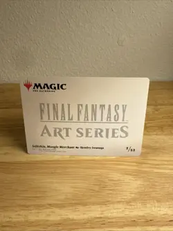 MTG Final Fantasy Art Series Stiltzkin, Moogle Merchant x1 NM Art Card Gold  - Image 2