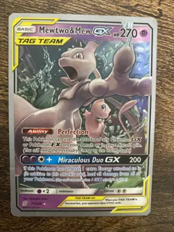 Mewtwo & Mew GX 71/236 Tag Team Ultra Rare World Championship Pokemon Card NM/M - Image 1