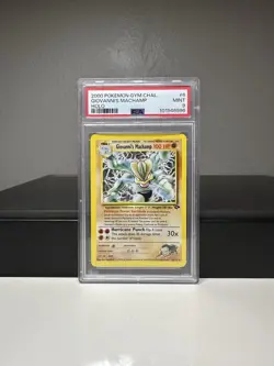 PSA 9 Mint Giovanni's Machamp 6/132 Holo Rare 2000 Pokémon Gym Challenge - Image 2