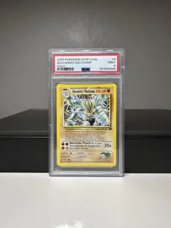 PSA 9 Mint Giovanni's Machamp 6/132 Holo Rare 2000 Pokémon Gym Challenge - Image 6