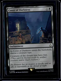 MTG: Assassin's Creed #89 Cover of Darkness (Foil) ðŸ¡ - Image 1