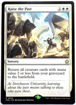 Raise the Past â€“ MTG â€“ Foundations â€“ Rare â€“ 2024 â€“ NM - Image 1