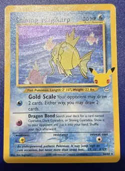 Shining Magikarp 66/64 Pokemon Celebrations 25th Anniversary - NEAR MINT - Image 1