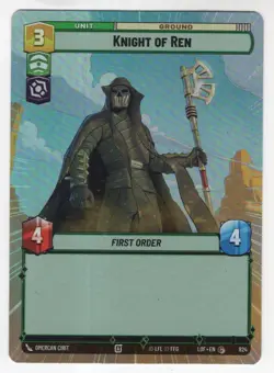 Star Wars Unlimited LotF Hyperspace Foil Card LOF824 Knight Of Ren - Image 1