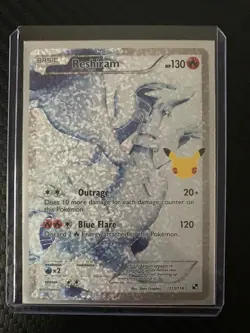ðŸ”¥ðŸ”¥POKEMON CELEBRATIONS 25th ANNIVERSARY ZEKROM 113/114 FULL ART HOLO RAREðŸ”¥ðŸ”¥ - Image 1