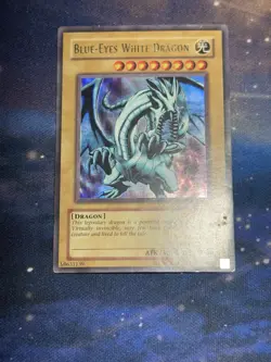 Blue Eyes White Dragon LOB-001 Ultra Rare Holo The Legend of Yugioh MPHP - Image 6