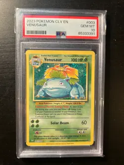 Pokemon 2023 Venusaur 003/034 Classic Collection CLV PSA 10 - Image 1