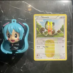 NM Meowth 102/101 Secret Rare Noble Victories Pokemon Card - Image 1