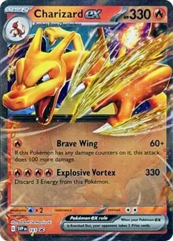 Pokemon Charizard ex 161 SVP Promo Holo Double Rare Super Premium Collection - Image 1
