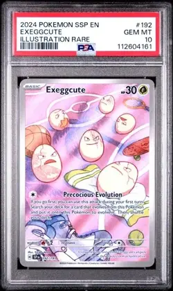 2024 POKEMON SSP EN-SURGING SPARKS #192 EXEGGCUTE PSA 10 - Image 1