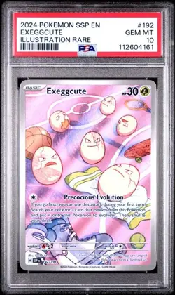 2024 POKEMON SSP EN-SURGING SPARKS #192 EXEGGCUTE PSA 10 - Image 3