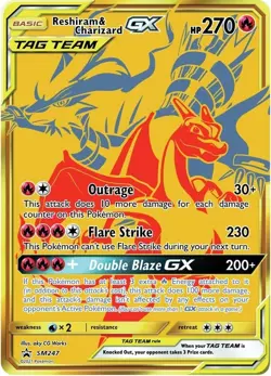 Reshiram & Charizard GX SM247 Sm Holo - Image 1