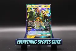 Pokémon TCG Tapu Koko GX Sun & Moon SM33 Black Star Promo Lightly Used! - Image 1