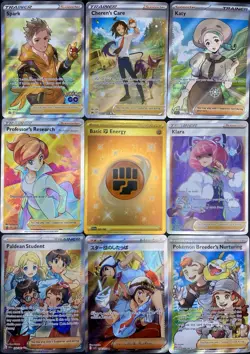 9x Pokemon Cards TRAINER Set Lot - Holo Gold Hyper Rare Full Art Promo TCG - Image 14