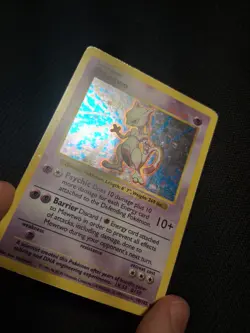 Pokemon Card - Mewtwo Base Set (Shadowless) 10/102 Holo Rare-MP - Image 5