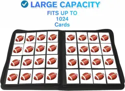 16 Pocket Card Binder 1000+ Premium Zip Trading Card Binder Double Sided Pocket - Image 4