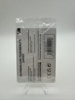 Sealed Team Rocket's Zapdos 070/182 GameStop Promo Destined Rivals Pokemon Card - Image 2