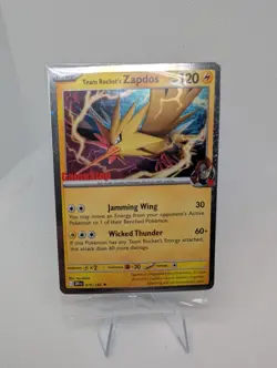 SEALED Team Rocket's Zapdos 070/182 GameStop Promo Destined Rivals Pokemon Card - Image 1