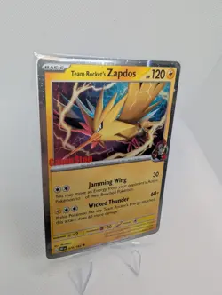 SEALED Team Rocket's Zapdos 070/182 GameStop Promo Destined Rivals Pokemon Card - Image 2