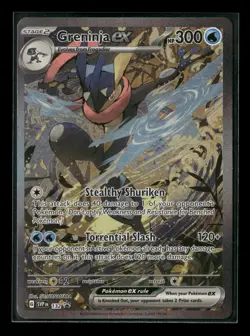 Greninja ex SVP 132 Black Star Promo Holo Pokemon Card NM - Image 1
