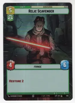 Star Wars Unlimited LotF Hyperspace Foil Card LOF856 Relic Scavenger - Image 1