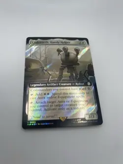 1x MTG Codsworth, Handy Helper (Extended Art) (Surge Foil) - Fallout (PIP) #894 - Image 3