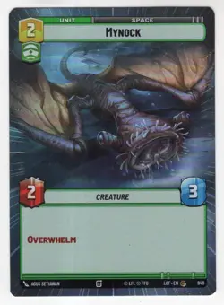Star Wars Unlimited LotF Hyperspace Foil Card LOF849 Mynock - Image 1