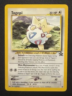 Togepi 30/53 Wotc Black Star Promo Pokemon S18 - Image 1