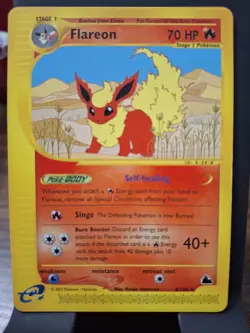 Flareon 8/144 Skyridge Regular Rare Pokemon 2003 MP - Image 1