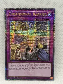 Yugioh! Dimensional Barrier - RA01-EN072 - Quarter Century Secret Rare 1st Ed NM - Image 1