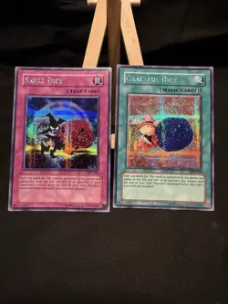 Yugioh Graceful Dice EDS-002 Skull Dice EDS-003 Prismatic Secret Rare Promo NM - Image 1