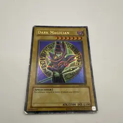 Yugioh Dark Magician LOB-005 The Legend of Blue Eyes White Dragon DMG Unlimited - Image 1