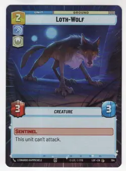 Star Wars Unlimited LotF Hyperspace Foil Card LOF784 Loth Wolf - Image 1